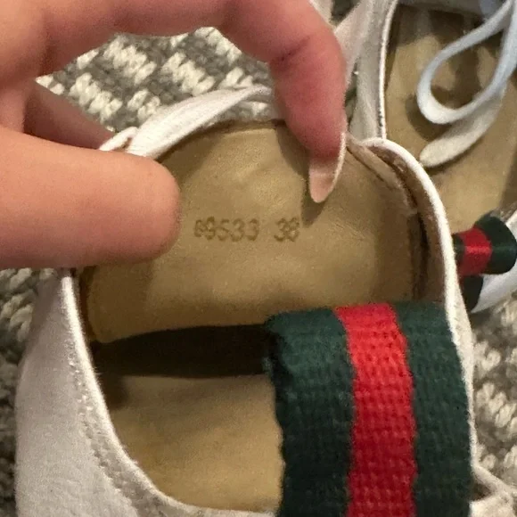 Gucci White Leather womens Sneakers - Picture 6 of 6